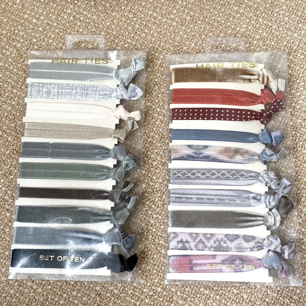 NWT Urban Outfitters Two Sets of 10 Hair Ties (for a total of 20 ties)